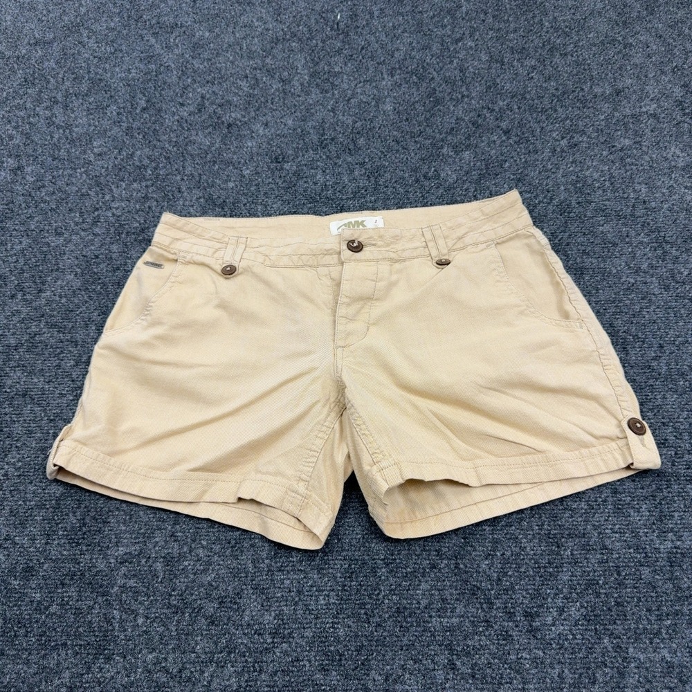 Mountain Khakis Shorts Womens 2 Tan Cotton Low Rise Relaxed Fit Casual Gorpcore